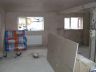 Kitchen plastered and ready for fitting