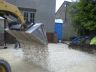 Limestone chippings being spread