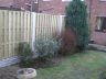Concrete fence posts and gravel boards