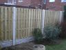 5ft Hit miss fencing panels with 1ft gravel boards