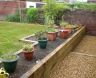 raised sleeper flower beds