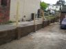 reclaimed sleepers in place