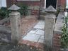 Reclaimed bricks and sand stone
