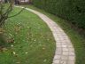 Curved garden path