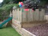 Side view of the play area